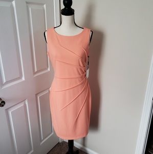 NWT Calvin Klein Peach Dress Sz 8